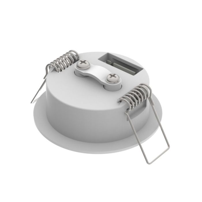 Foco empotrable de iluminación de emergencia blanco, 1,2W, LED 6000K, lente 360°