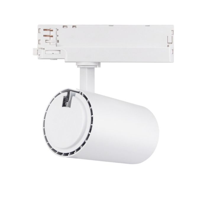 Foco de carril trífásico blanco, Rozina, 10W/20W/30W, white switch LED