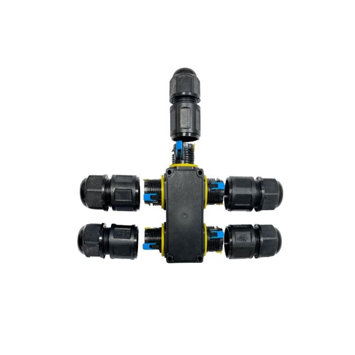 Conector de 3 pines y 5 vías, IP68