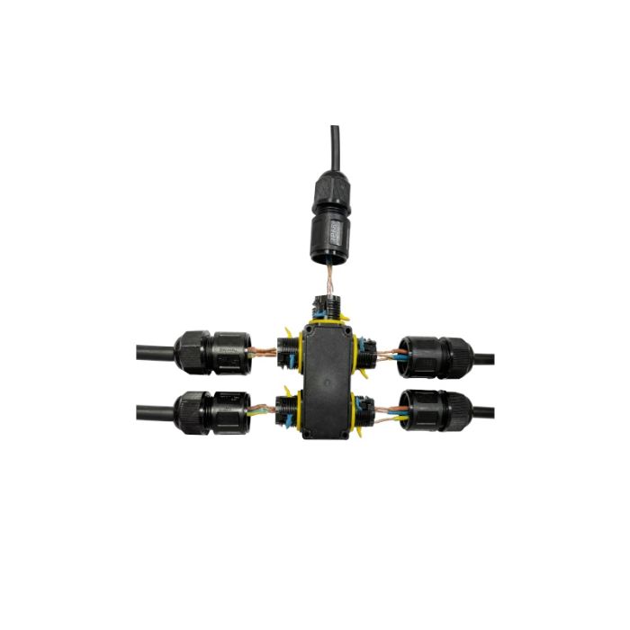 Conector de 3 pines y 5 vías, IP68