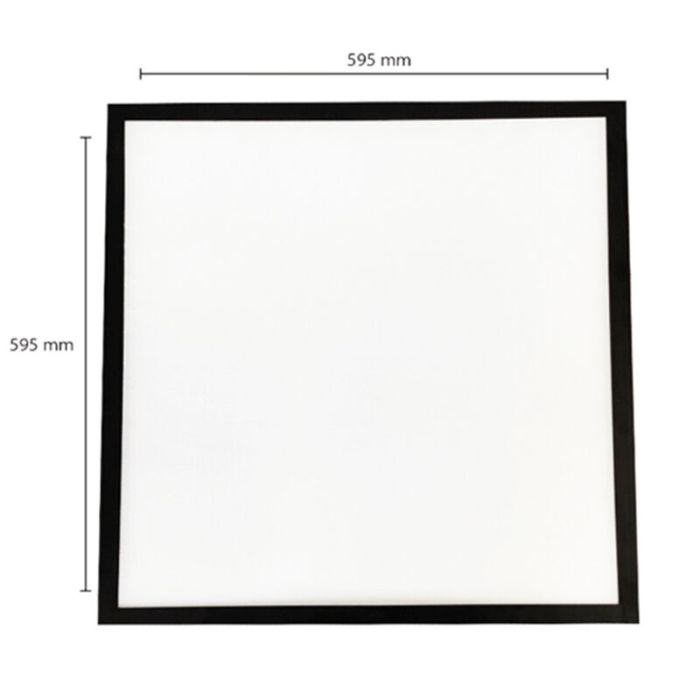 Panel LED negro 60x60 - 125 lm/W - UGR<22 - blanco regulable