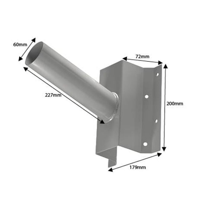 Soporte de pared voor alumbrado público 60 mm