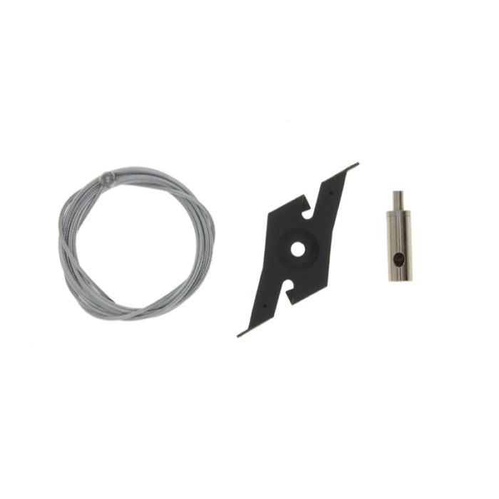 Set colgante para iluminación sobre carril trifásico, 2 metros, negro, Pro