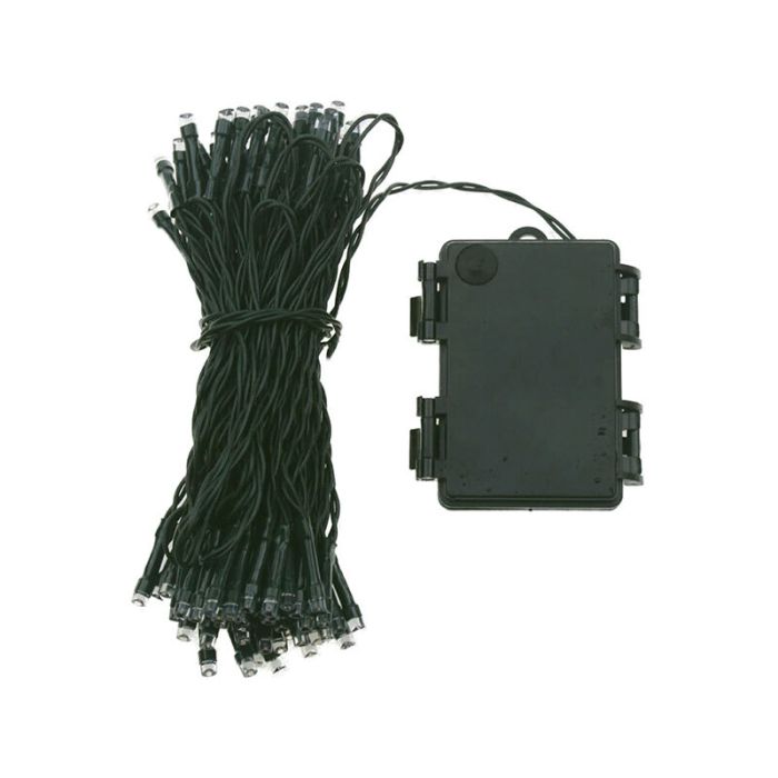 Luces de Navidad LED de 1,8 m con batería, 24 lámparas, interior y exterior