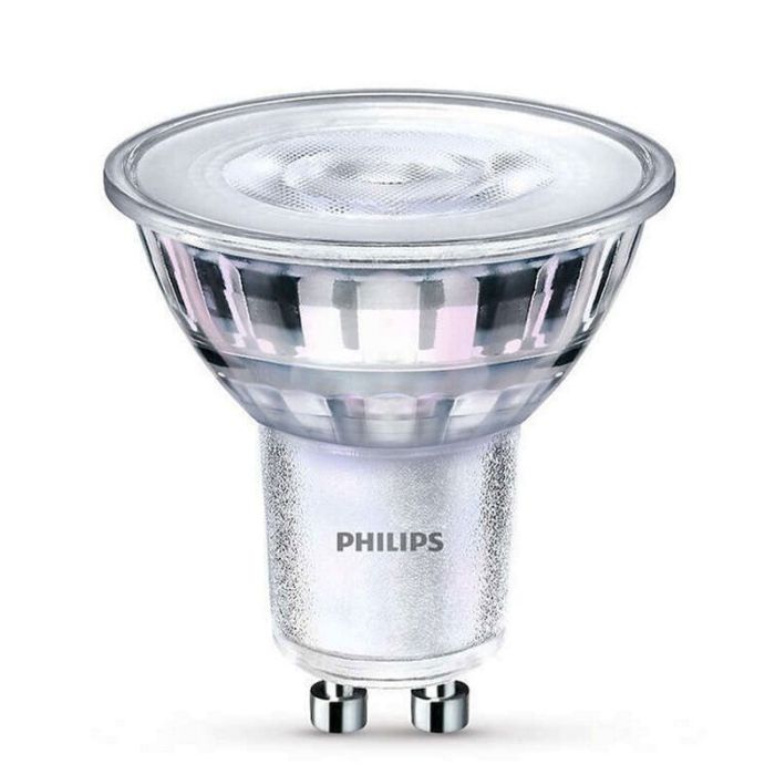 Philips GU10 bombilla LED, Pascal, transparente, 4,6w, 2700K