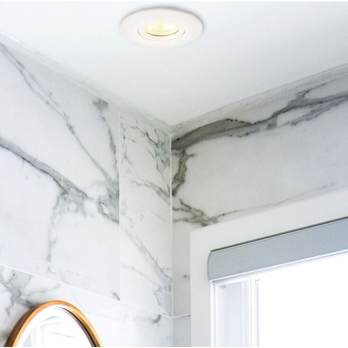 Foco empotrable baño blanco moderno, Jill, IP44