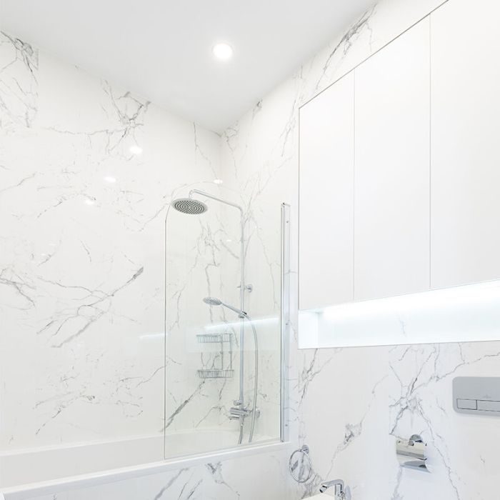Foco empotrable baño blanco moderno, Jill, IP44