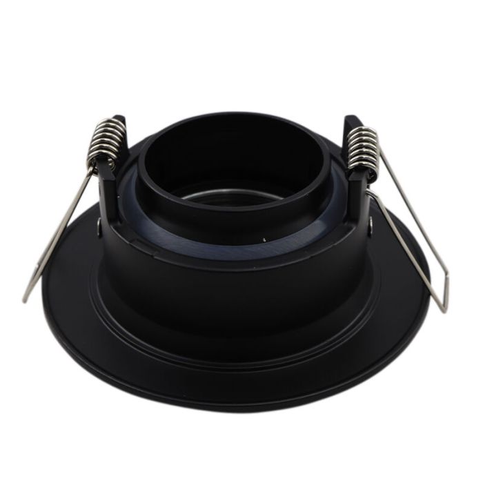 Foco empotrable baño negro de aluminio, Jorin, IP65