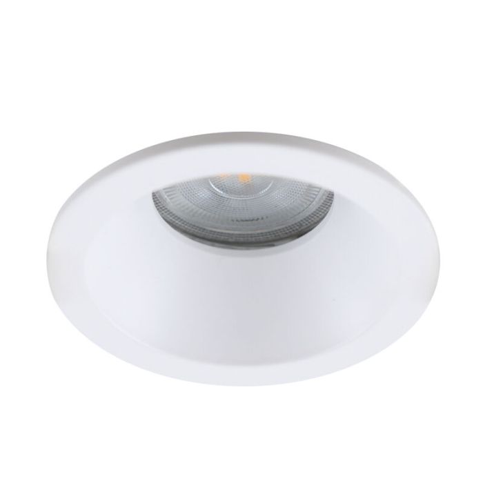 Foco empotrable baño blanco de aluminio, Julien, IP65