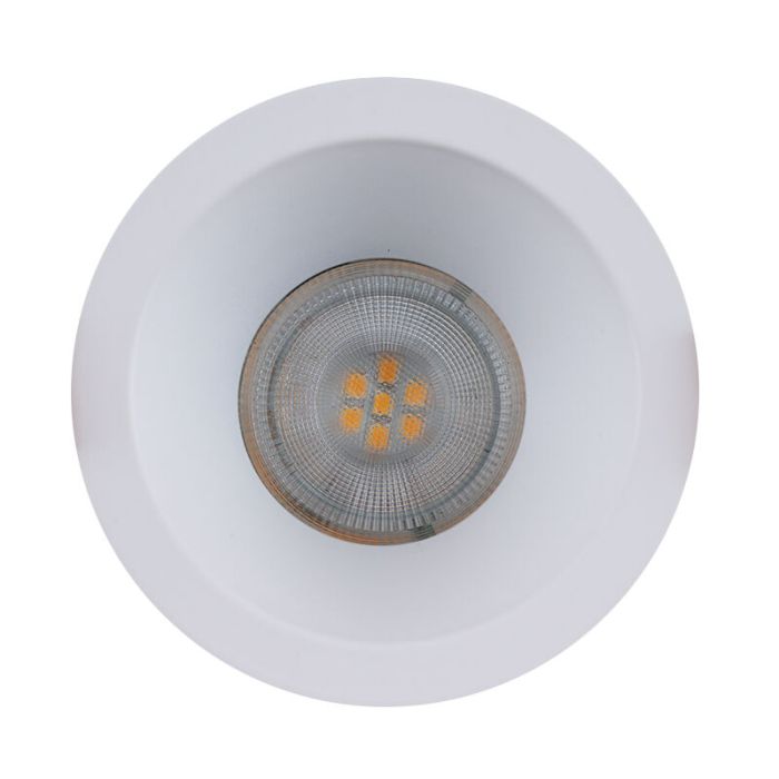 Foco empotrable baño blanco de aluminio, Julien, IP65
