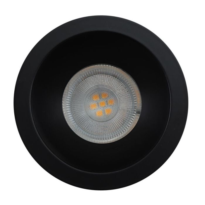 Foco empotrable baño negro de aluminio, Julien, IP65