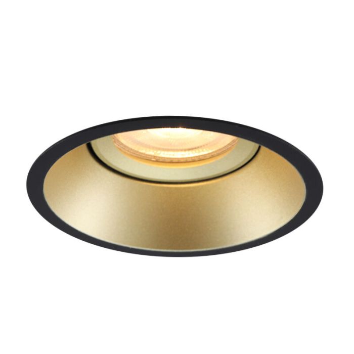 Foco empotrable dorado de aluminio, Tyron
