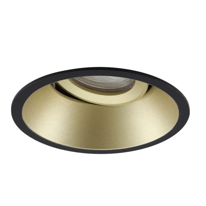 Foco empotrable dorado de aluminio, Tyron