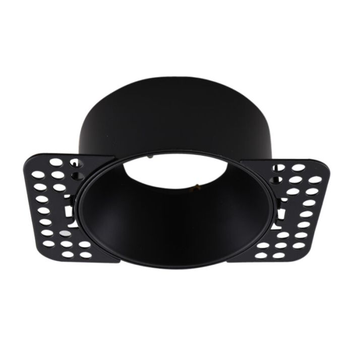 Foco empotrable trimless negro de aluminio, Sanaz