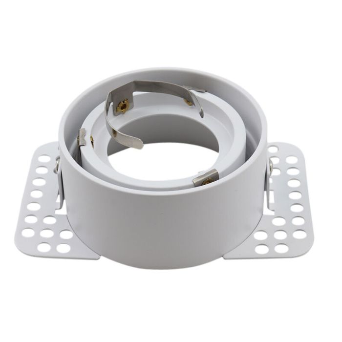 Foco empotrable trimless blanco de aluminio, Sanaz