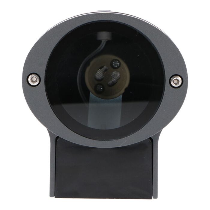 Aplique exterior con sensor crepuscular antracita de aluminio, Ivana, IP44