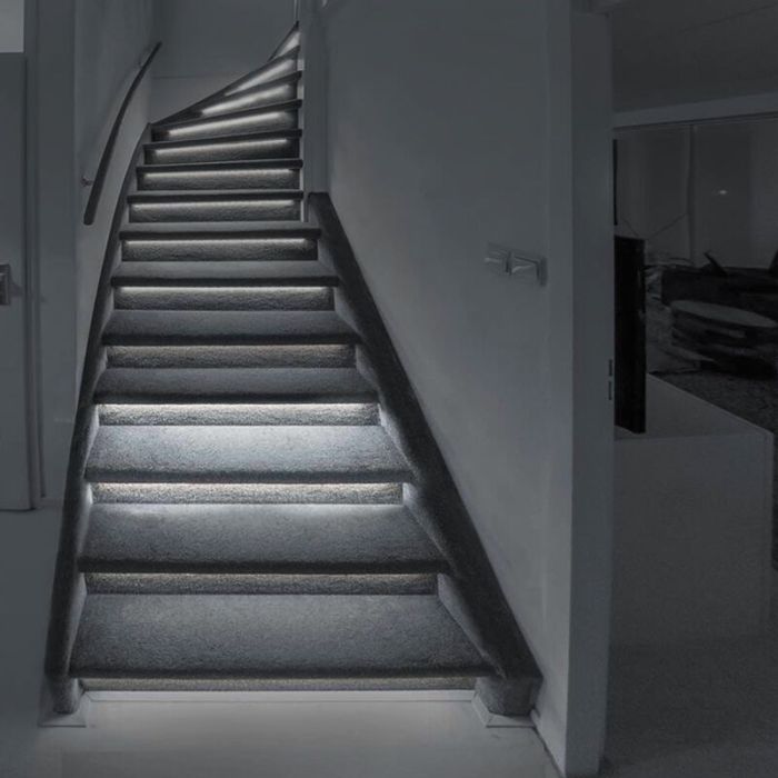 Juego de extensión de tiras de LED de escalera regulables, 2 tiras de LED 4000K