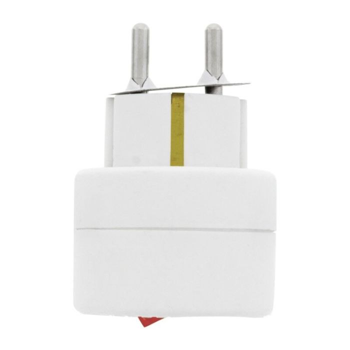 Enchufe de tierra interruptor lámpara 10 / 16A, blanco
