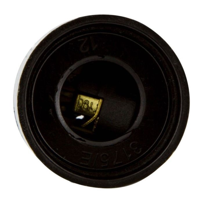 Casquillo E14 Liso, Negro