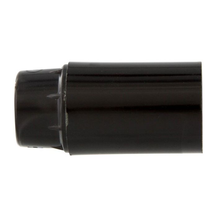 Casquillo E14 Liso, Negro