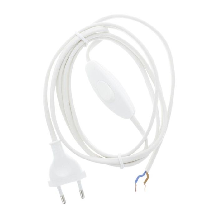 Cable de conexión Q-Link max 1200w 2 x 0,75 mm 18 m blanco con interruptor
