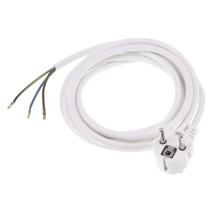Cable de conexión Q-Link con toma de tierra, 2500w 3 x 10 mm, 2,5 m blanco