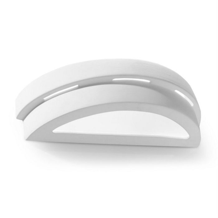 Aplique up down de vidrio blanco, Lidwina