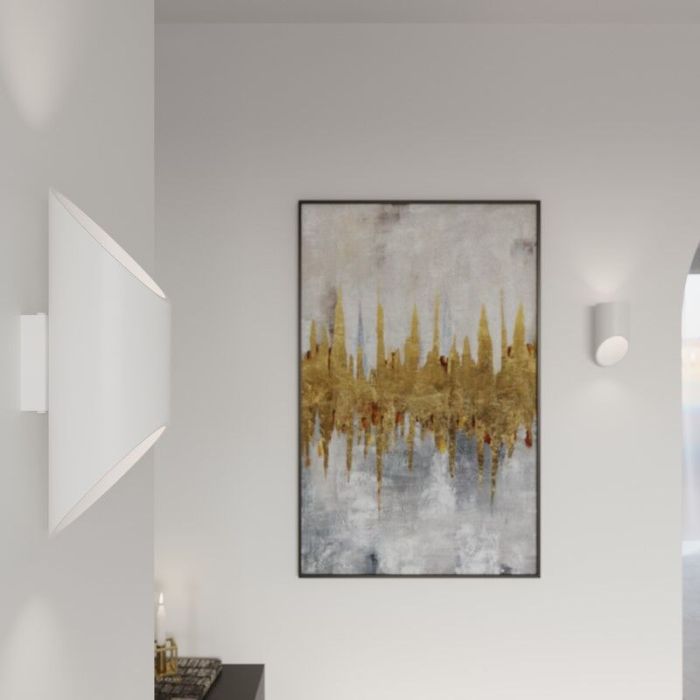 Aplique up down de aluminio blanco, Haidar
