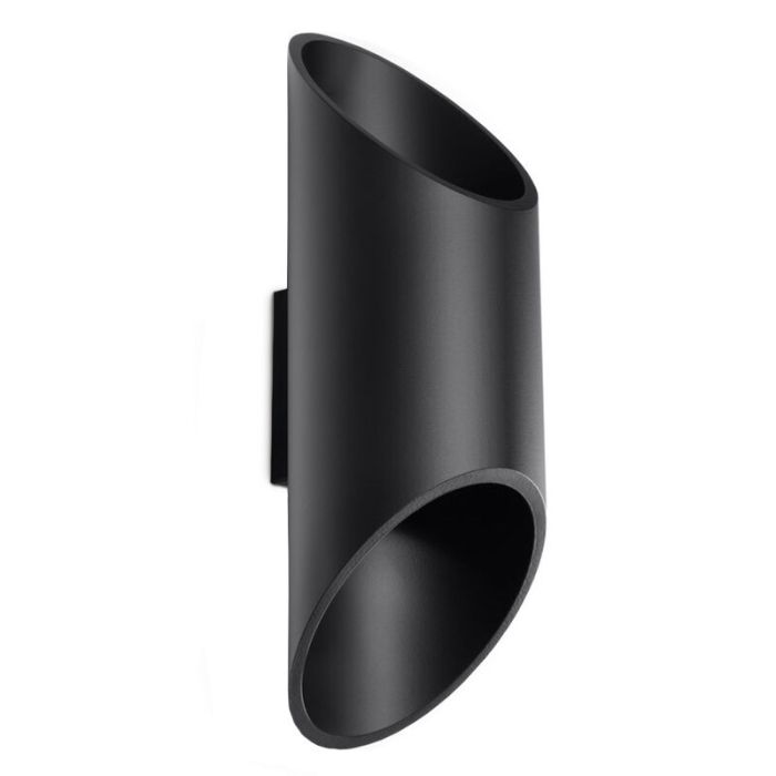 Aplique up down de aluminio negro, Haidar