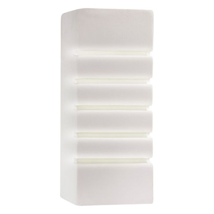 Aplique up down de vidrio blanco, Lysan