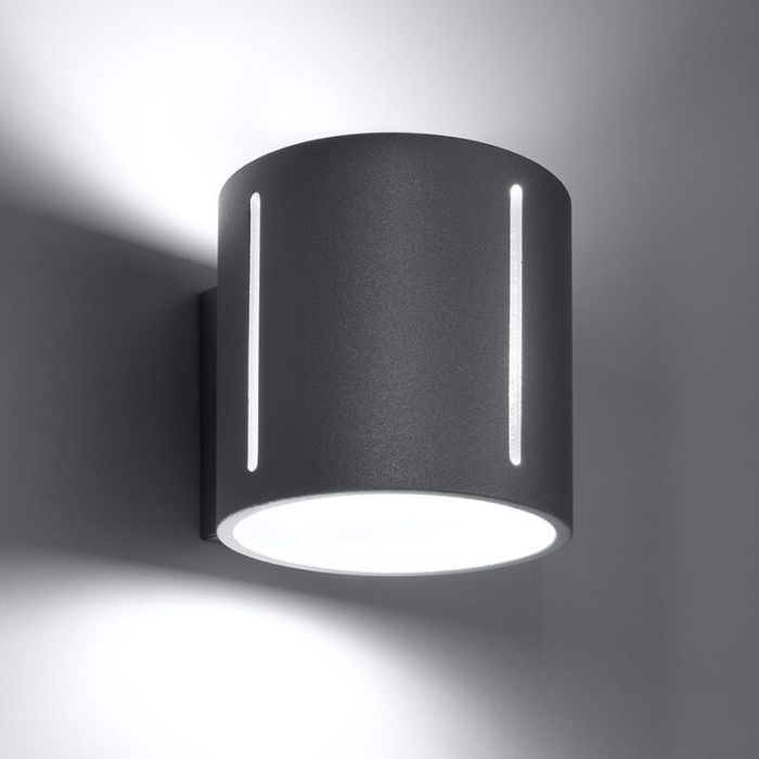 Aplique up down de aluminio gris, Jamey