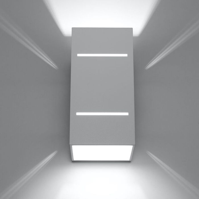 Aplique up down de aluminio blanco, Janien