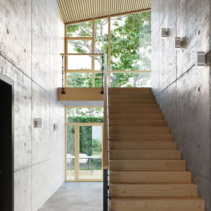 Aplique up down de aluminio blanco, Janien