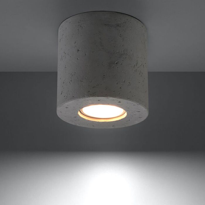 Aplique de techo de cemento gris, Amely