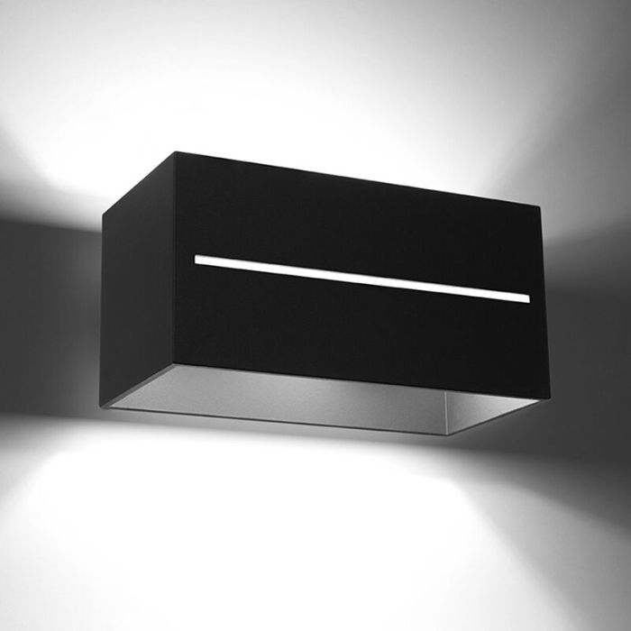 Aplique up down de aluminio negro, Jacky