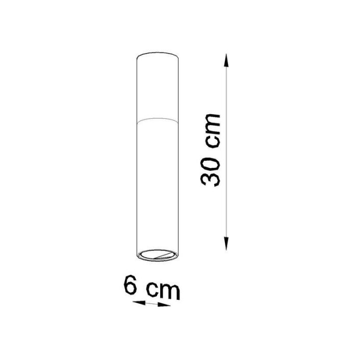 Aplique de techo de aluminio marrón, Francesca