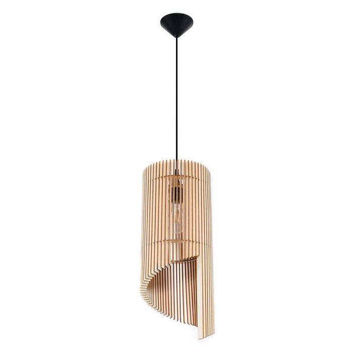 Lámpara colgante de madera marrón, Guiseppe