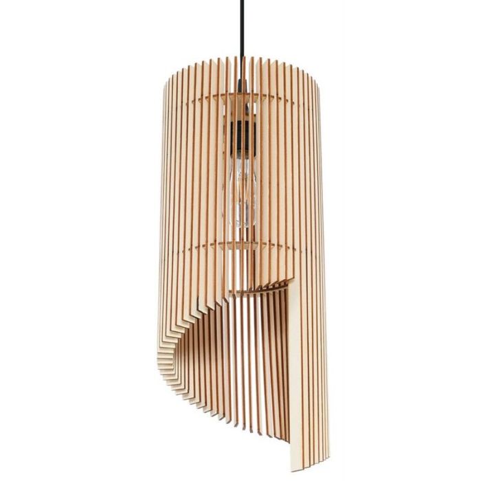 Lámpara colgante de madera marrón, Guiseppe