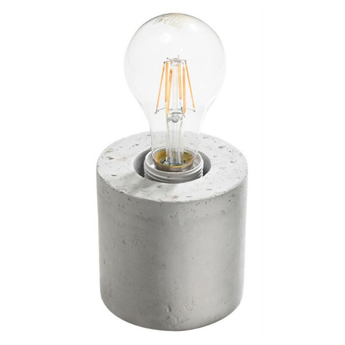 Lámpara de mesa de cemento gris, Anela