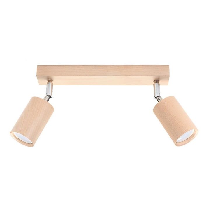 Foco de techo de madera marrón, Fredrik