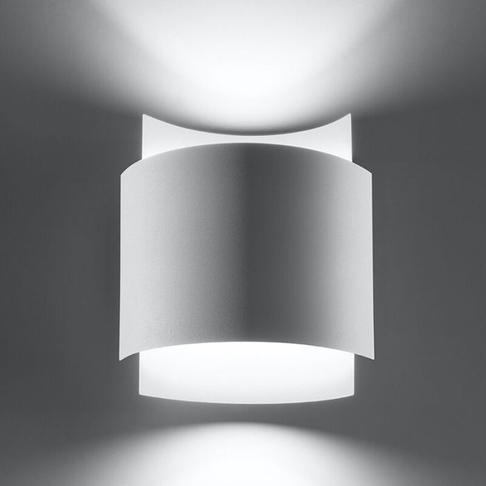Aplique up down de aluminio blanco, Julissa