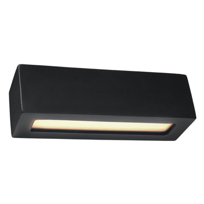 Aplique up down de vidrio negro, Emmaly