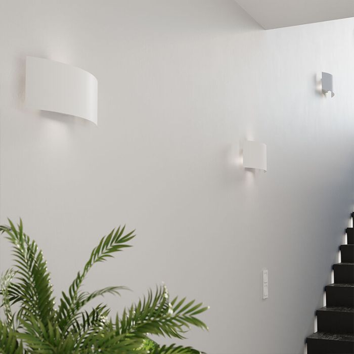 Aplique up down de aluminio blanco, Jorgo