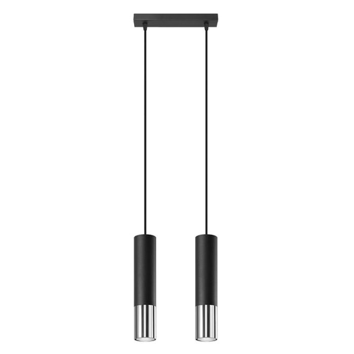 Lámpara colgante de aluminio cromada, Hediye