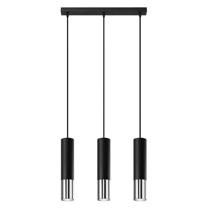 Lámpara colgante de aluminio cromada, Hediye