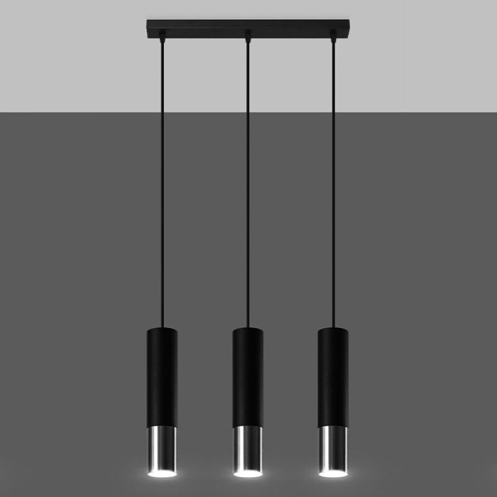 Lámpara colgante de aluminio cromada, Hediye