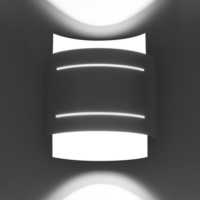 Aplique up down de aluminio blanco, Karwan
