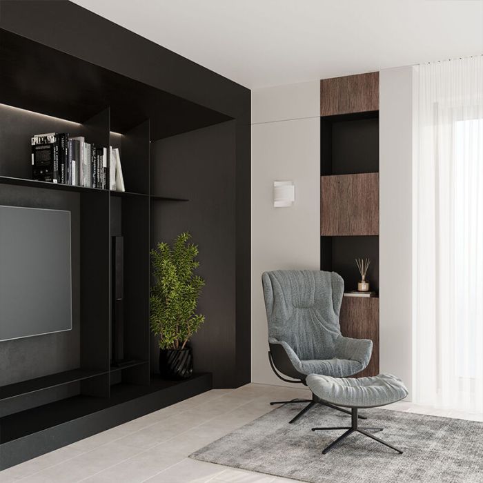 Aplique up down de aluminio blanco, Karwan
