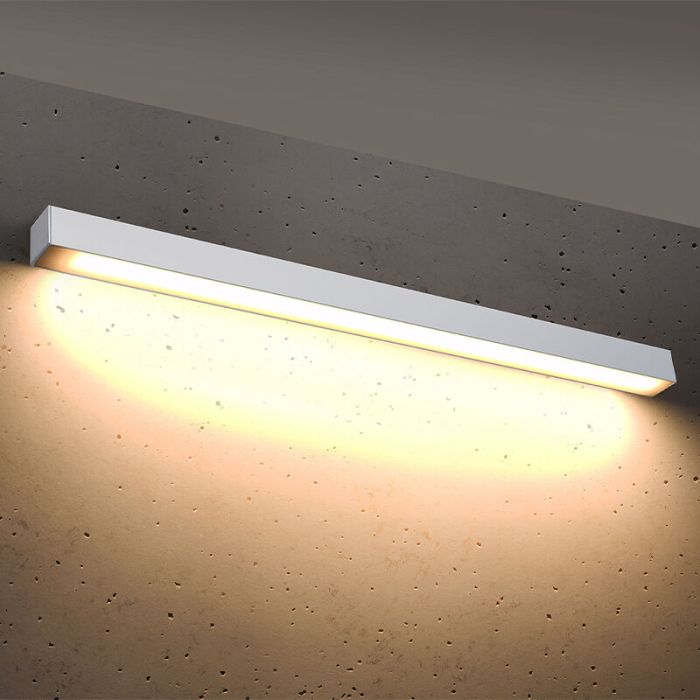 Aplique de aluminio blanco, Mascha, 31W, 3000K LED