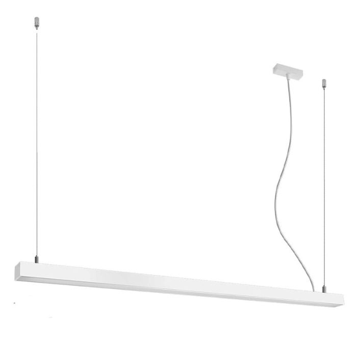 Lámpara colgante de aluminio blanca, Mascha, 48W, 3000K LED